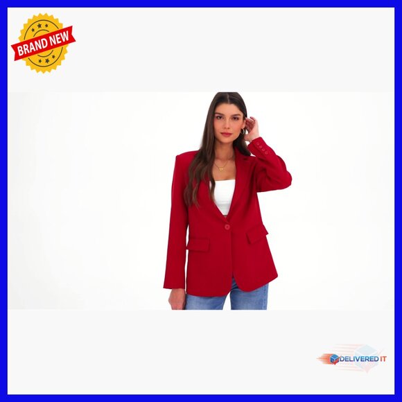 Long Sleeve Open Front Blazer Business Casual Office Work Jacket - Picture 6 of 6